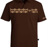 Aztec Polo - Dark Brown