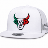 Lost Calf White Mexicalf Flat Trucker Hat