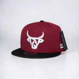 Fitted Hat- Maroon / Black