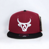 Fitted Hat- Maroon / Black