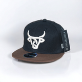 Fitted Hat- Black / Brown
