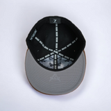 Fitted Hat- Black / Brown