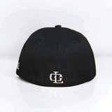 Fitted Hat- Black / Brown