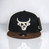 Fitted Hat- Black / Brown