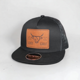 Leather Plate Black Flat
