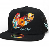 Lost Calf Tribal Flat Bill Trucker Hat