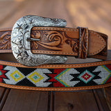 "CLY" Beaded Belt