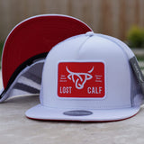 Flat Plate White/Red