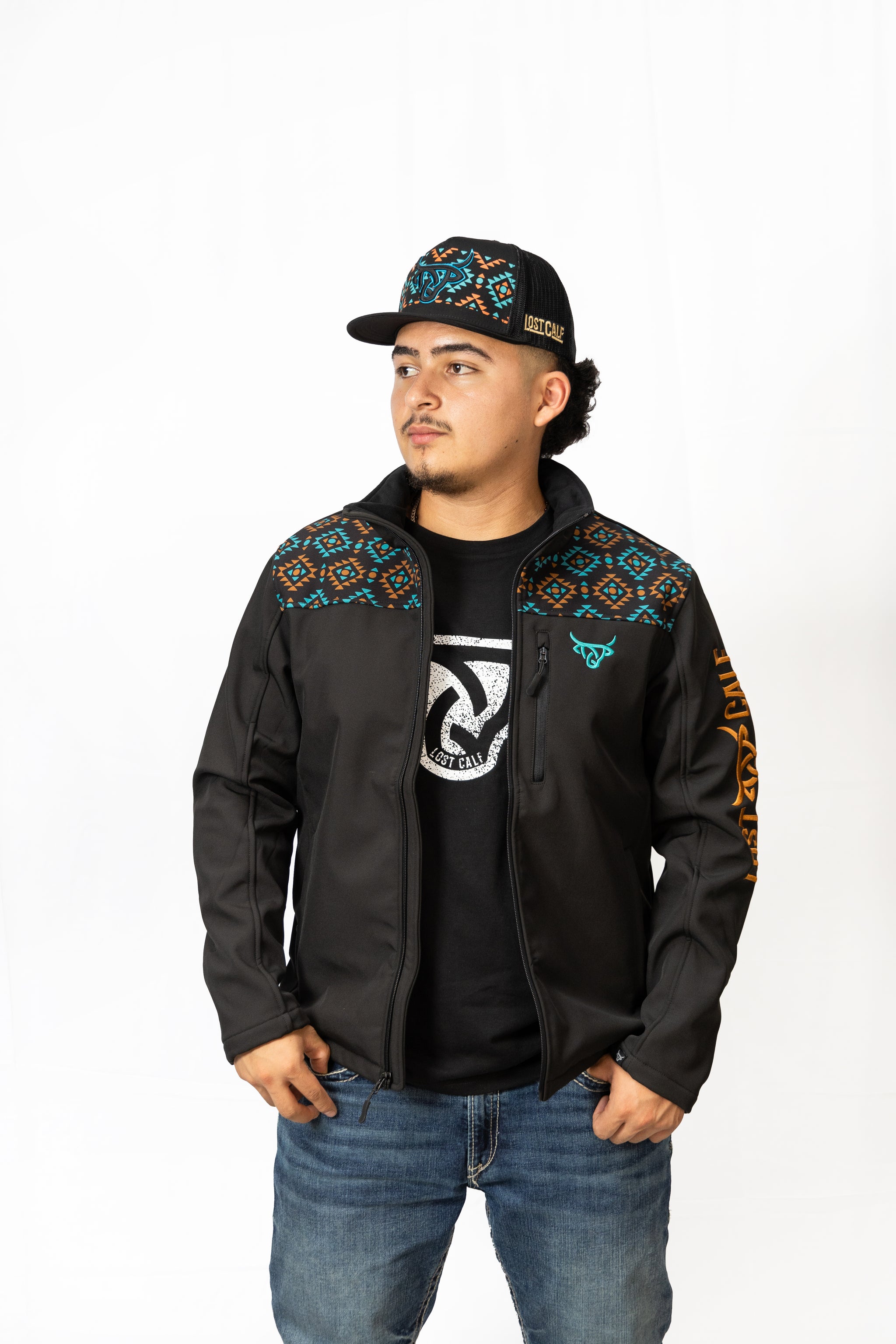 Black Aztec Jacket – Lost Calf