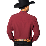 Maroon Button Down - Long Sleeve Shirt