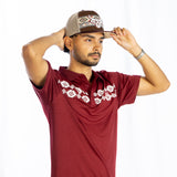 Aztec Polo - Maroon