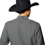 Charcoal Grey Button Down - Long Sleeve Shirt