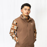 Lost Calf Vest Heather Brown