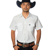 White Button Down - Short Sleeve Shirt