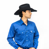 Blue  Button Down - Long Sleeve Shirt