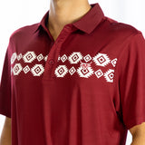 Aztec Polo - Maroon