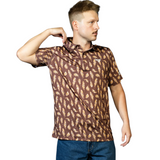 Brown Feathers Performance Polo