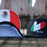 Lost Calf Mexican Tribe Black Flat Bill Trucker Hat